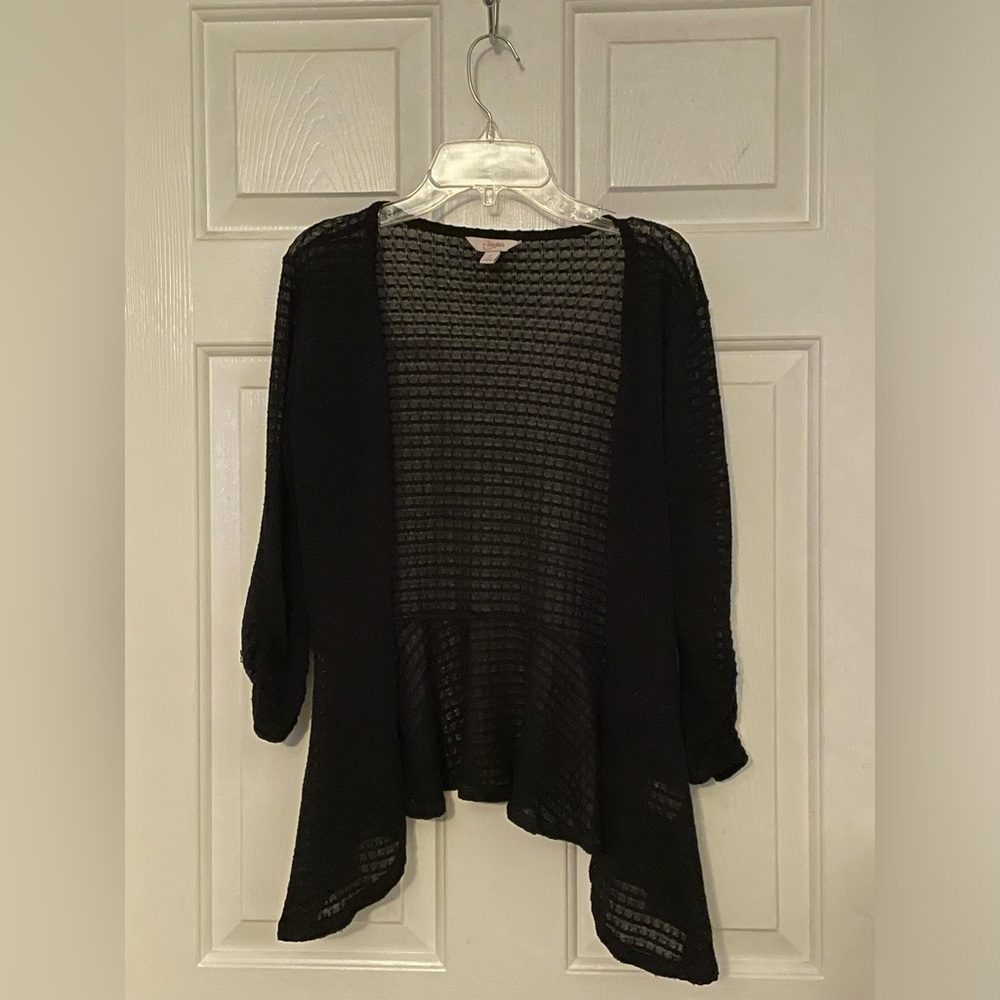 Candie’s Black 3/4 sleeve cardigan